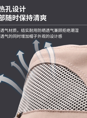 中老年人男士户外钓鱼防晒遮阳帽