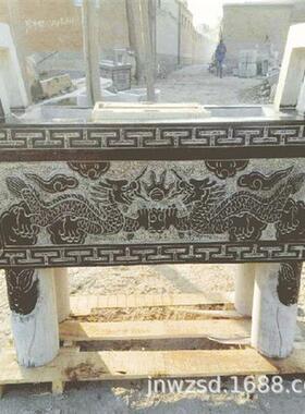 墓地石雕贡台供应商寺庙青石贡台制作价格宗祠石材贡台雕刻图