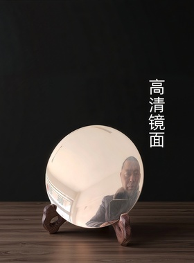 仿古铜镜八卦镜透光镜家居摆件四兽八卦镜三清透光上清灵宝天尊