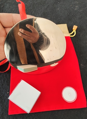 仿古铜镜八卦镜透光镜家居摆件道家八卦镜仿西汉透光镜反光八卦图