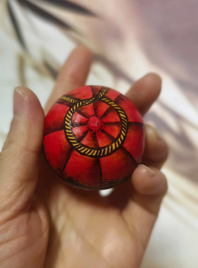 非遗葫芦烙画成品鸡蛋葫芦纯手工烙画酒坛子图案手把件一对葫芦