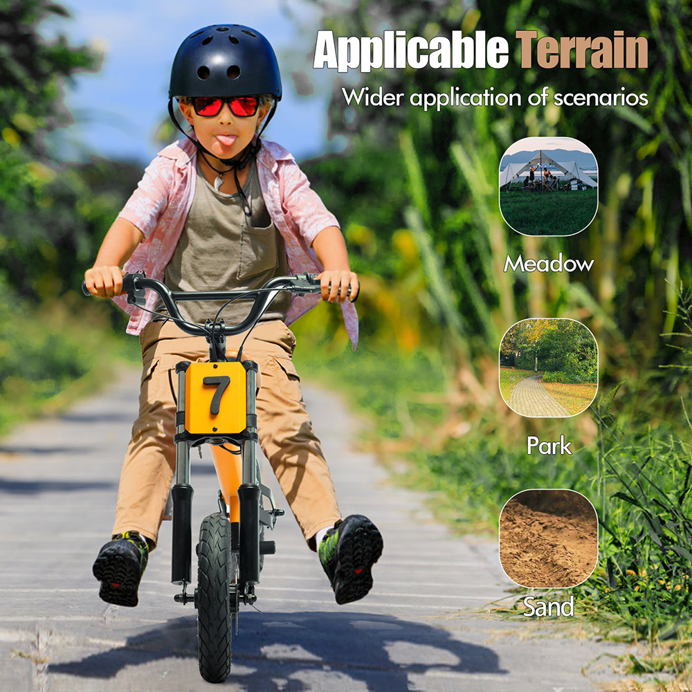 12寸儿童电动自行车滑步车轻便充电玩具车两轮平衡车骑行越野车