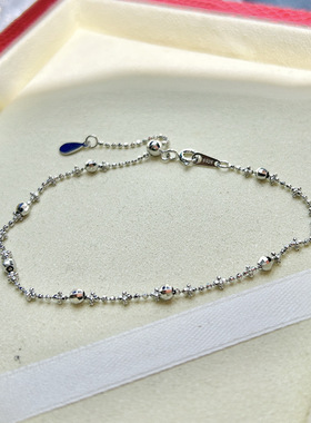 S925纯银仙女链珍珠手链空托