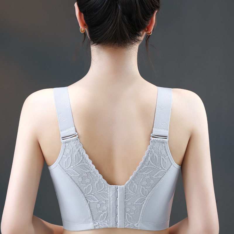 内衣女聚拢大胸显小无钢圈胸罩收副乳防下垂性感文胸薄款胖MM,淘宝优惠券,粉丝福利购,淘宝优惠卷