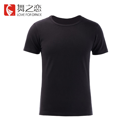 舞之恋舞蹈服上衣男短袖圆领芭基练功服修身显瘦现代舞形体艺考服 - 图3