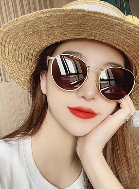 街拍墨镜圆框太阳眼镜太阳镜