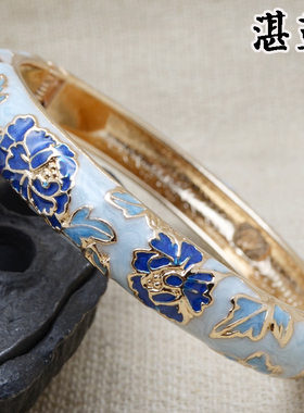 北京景泰蓝手镯正宗复古镀金饰品