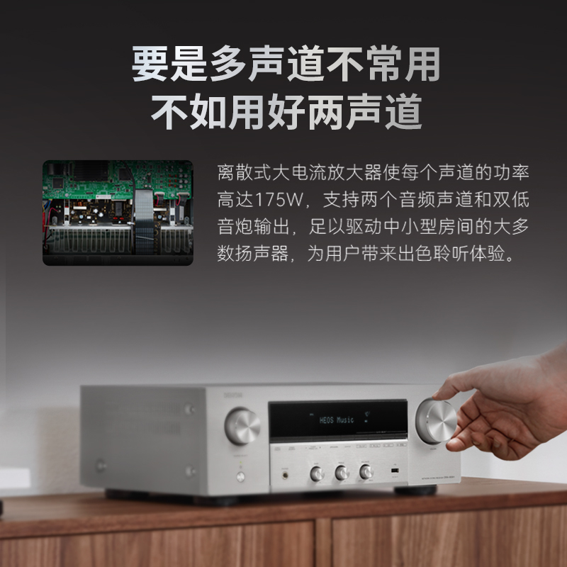 新品上市】Denon/天龙DRA-900H 多合一双声道立体声接收机功放8K - 图1