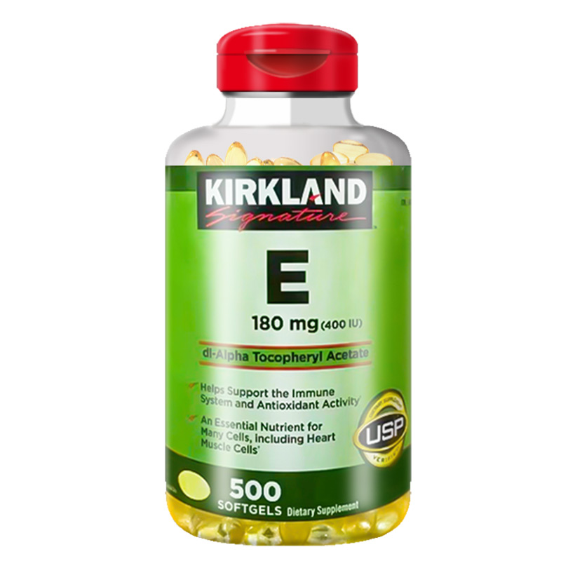 现货保税 Kirkland柯克兰维生素E软胶囊ve精华亢皱镁白400IU500粒 - 图3