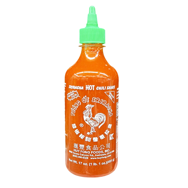 现货保税Sriracha汇丰是拉差蒜蓉甜辣椒酱红公鸡泰式炸鸡蘸酱481g - 图3