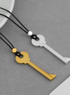 UNI*家命运之门钥匙吊坠项链艺术感时尚简约个性小众钥匙长款项链