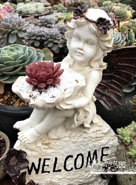 庭院别墅美式风复古天使家居装饰