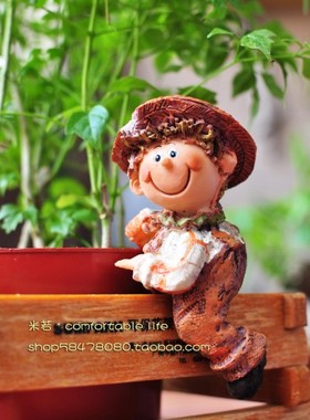 美式乡村露台工艺品客厅草帽