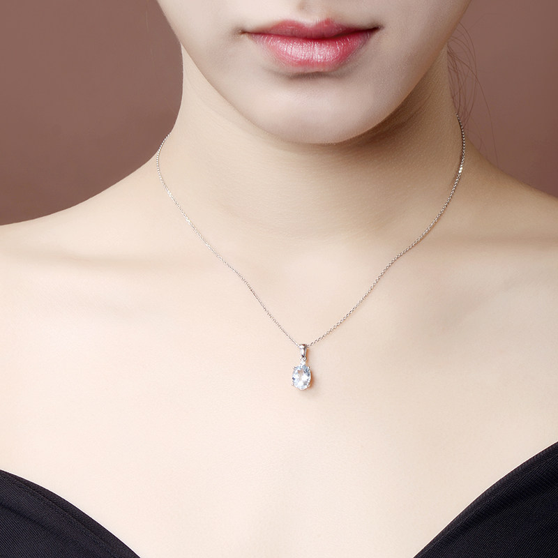 新年优选天然海蓝宝石蓝海米莱珠宝 米莱项坠/吊坠