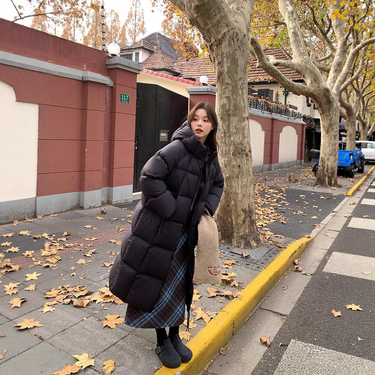 2025新款平湖羽绒服女韩国冬季长款过膝加厚宽松白鸭绒外套,淘宝优惠券,粉丝福利购,淘宝优惠卷