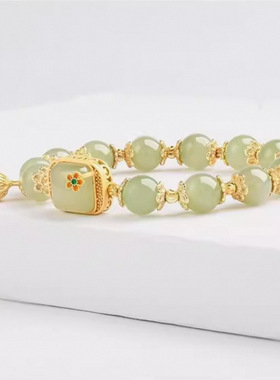 步步生莲方糖莲蓬手链女夏小众设计