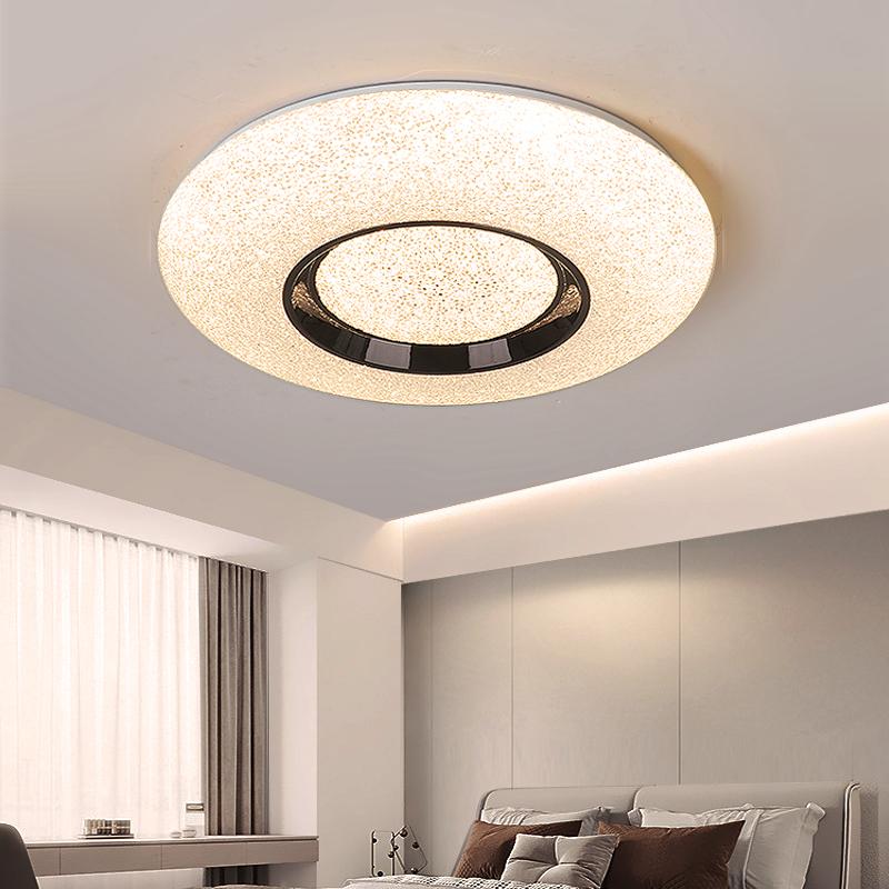 现代简约轻奢卧室灯水晶石主卧吸顶灯2024新款玄关过道走廊客厅灯 - 图2