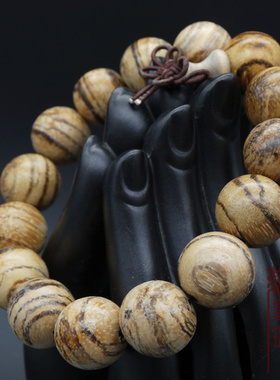 越南天然佛珠情侣男女款沉香手串