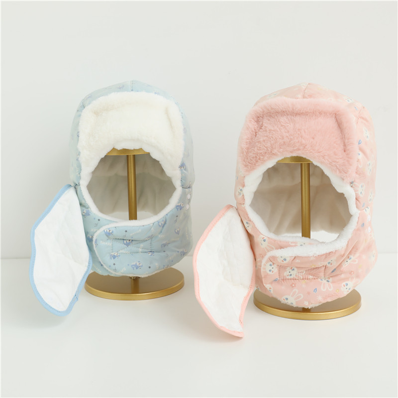 儿童冬季护耳雷锋帽保暖加绒加厚男女童防风护脸宝宝防寒套头帽子,淘宝优惠券,粉丝福利购,淘宝优惠卷