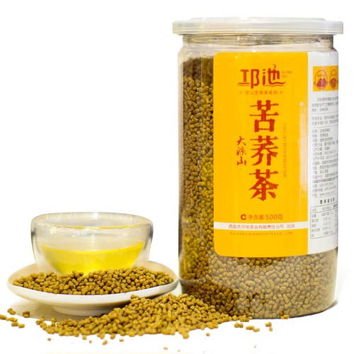 邛池苦荞茶麦香荞麦茶大凉山特产500g罐装浓香苦荞麦茶花草冲泡茶 - 图3