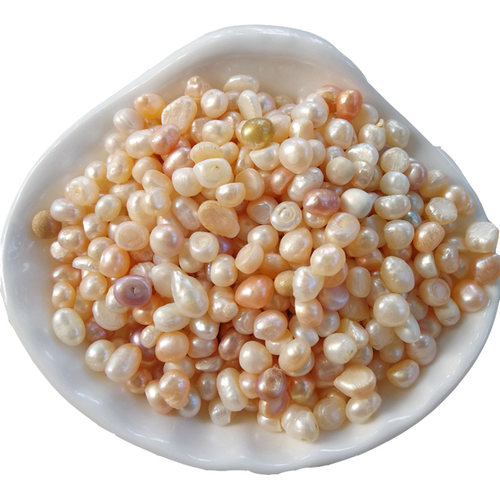 纯天然散裸珠颗粒原料医药用磨粉食用按斤称无核无孔曼扎供佛珍珠 - 图3