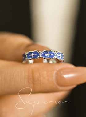 superior珐琅戒指创意设计款百搭
