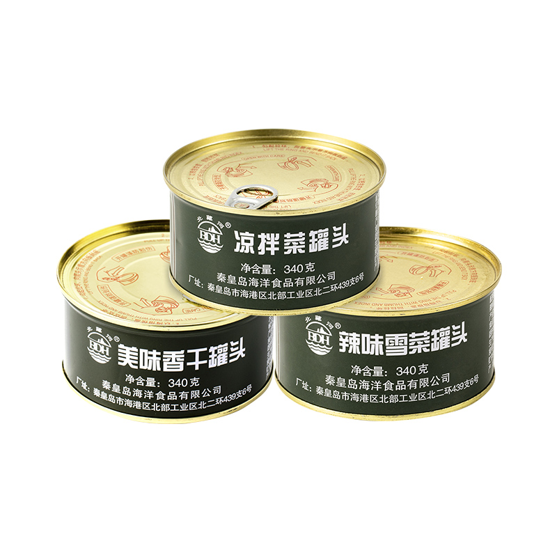 900北戴河牌凉拌菜340g蔬菜罐头耐储酸辣菜拌三丝罐头即食秦皇岛-图1