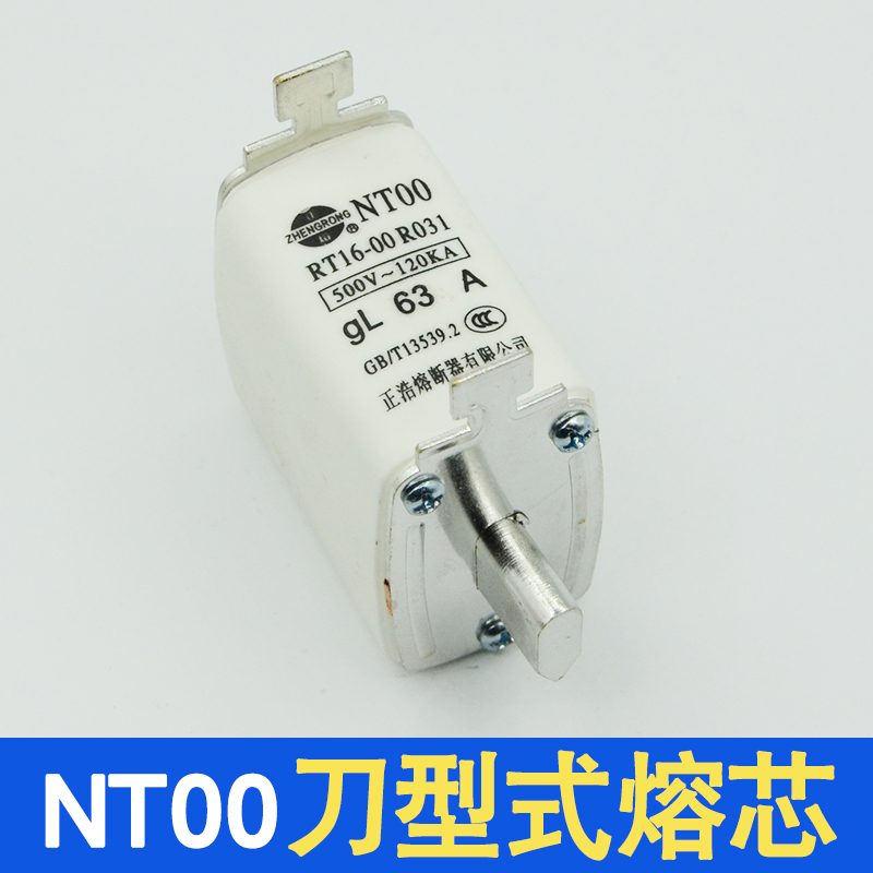 正浩正熔NT00陶瓷熔断器熔芯NTOO RT16-00 RO31 32A50A63A80A160A - 图1