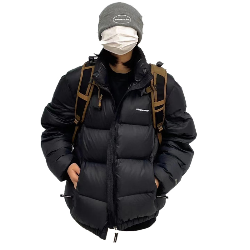 宽松加厚短款立领thisisneverthat羽绒服男女同款冬装面包服外套