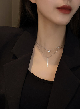 项链女i小众设计感锁骨链