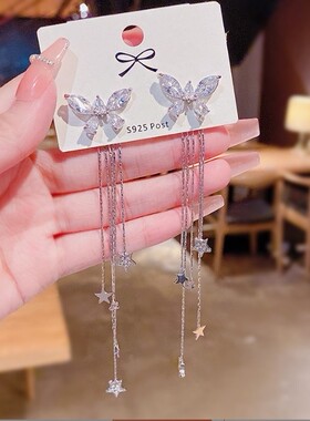925银针设计感耳环耳钉耳饰