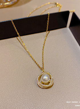 珍珠项链女新款颈链气质