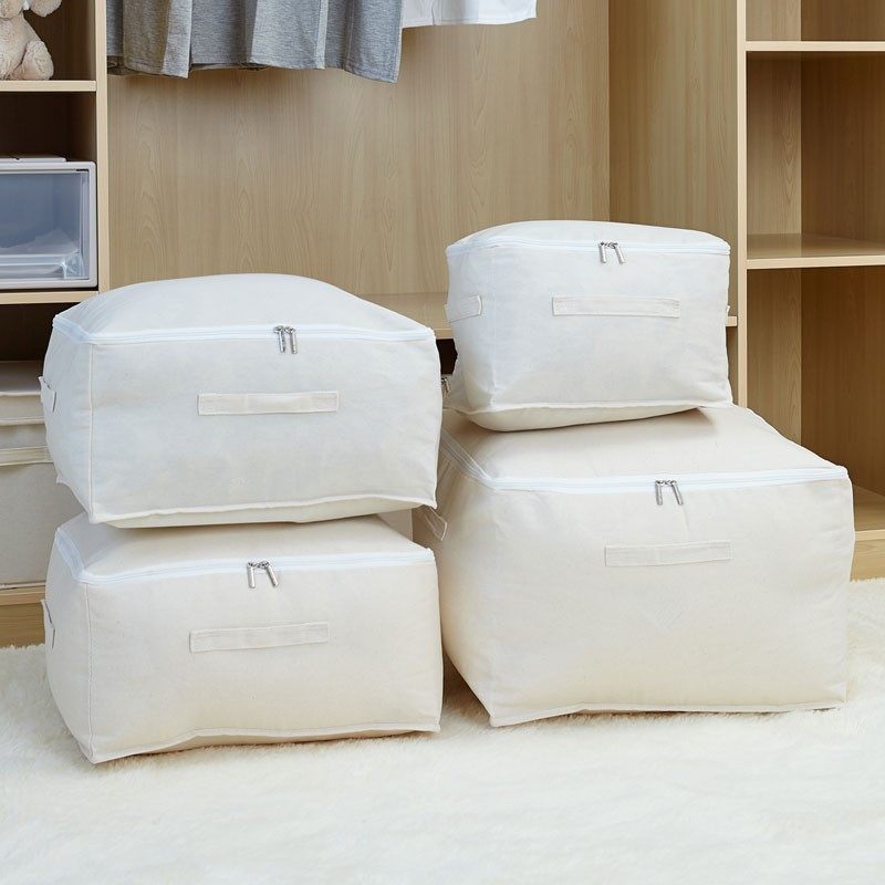 布艺收纳袋子大号家用装衣服棉被子防尘整理袋搬家打包袋帆布透气,淘宝优惠券,粉丝福利购,淘宝优惠卷