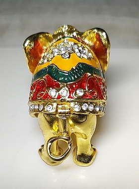 吉祥大象株宝盒首饰盒桌面摆设吸天财旺财送礼