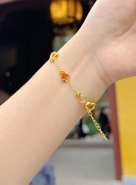 【蛇年红色手链】 葫芦连连 新年百搭手链3282