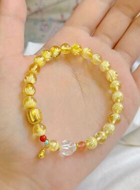 杭州灵隐文创2025金满仓双圈手串女原创设计清冷单圈串珠手链3338