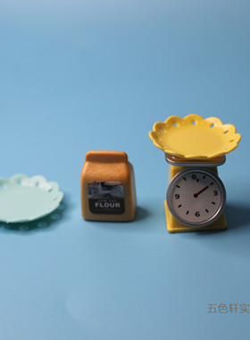 厨房电子台秤袖珍食玩ob11娃娃屋