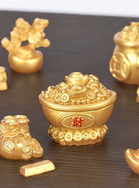 生肖树脂小动物新年汽车桌面装饰