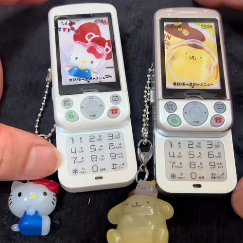 日本正版TOYS SPIRITS 迷你滑盖手机造型录音机扭蛋 录音电话模型 - 图3