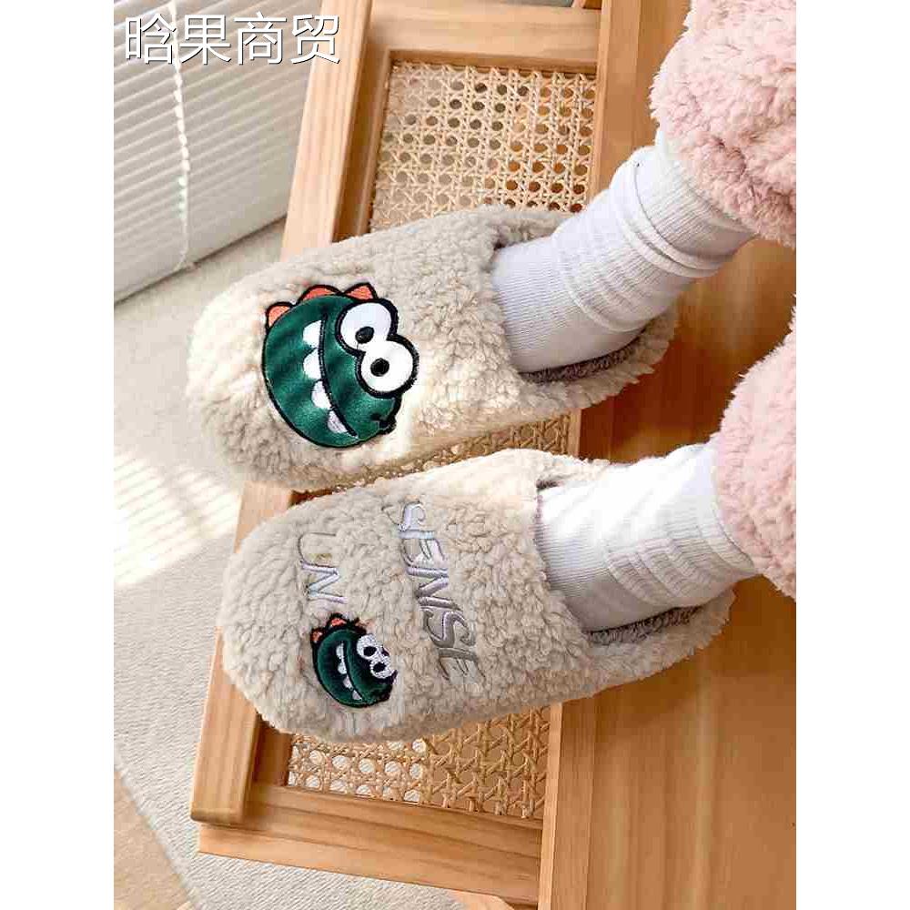 Cotton slippers winter women's Non Slip thick cotton - 图3