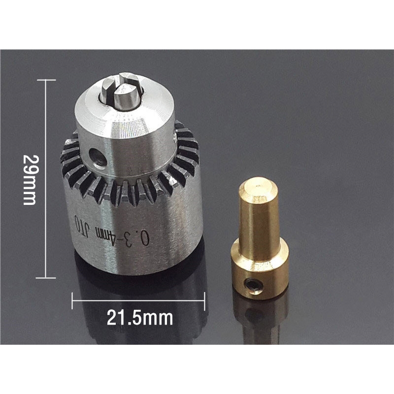 JTO夹头 0.3--4mm精密钻夹头微型迷你三爪钻夹头锥度型JTO钻夹头-图1
