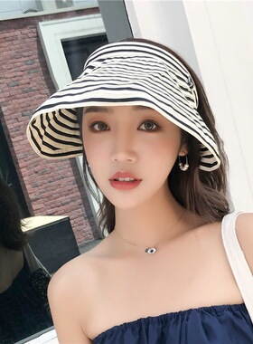 空顶帽遮阳沙滩韩版女春夏