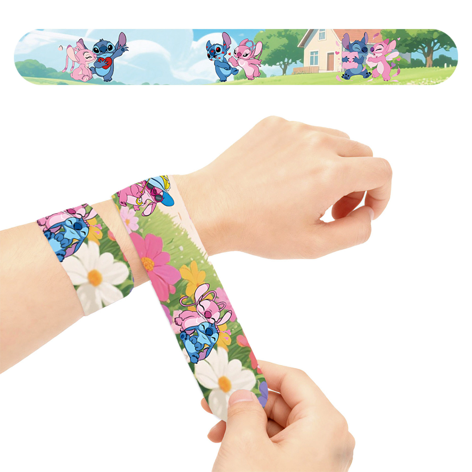 新卡通动漫史迪奇儿童手环可爱啪啪圈手表式手腕戴玩具生日伴手礼,淘宝优惠券,粉丝福利购,淘宝优惠卷