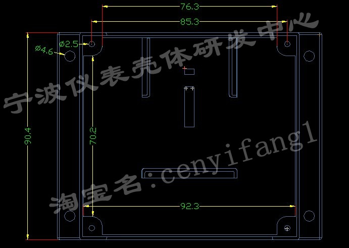 电器壳/过线盒/接线盒PLC塑料工控盒/塑料外壳2-01A型:115*90*40 - 图2