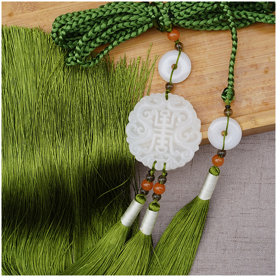 龙跃 原创汉服宫绦圆领袍腰绳 明制道袍玉佩腰坠古风禁步腰带男女