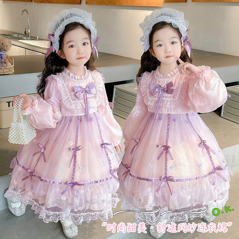 洛丽塔女童公主裙2025秋装新款小女孩洋气生日裙子儿童绝美连衣裙,淘宝优惠券,粉丝福利购,淘宝优惠卷
