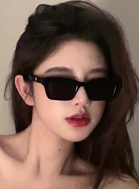欧美风墨镜女夏小框小脸网红拍照窄太阳镜超酷ins防晒眼镜遮光