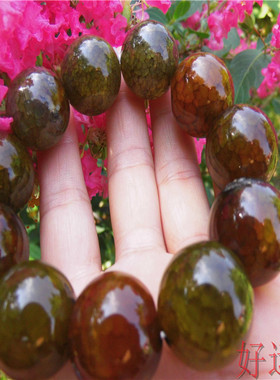 促销新款龙纹玛瑙圆珠男女款手串战国红色玉髓时尚手链爆裂纹手珠