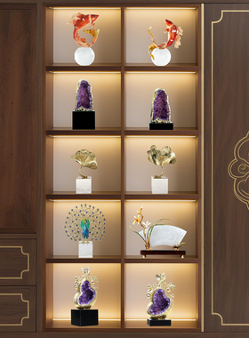 新中式轻奢摆件纳福招财显贵气