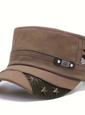 X 34848 Men Sun Protection Flat Top Hat Sporty运动风平顶帽